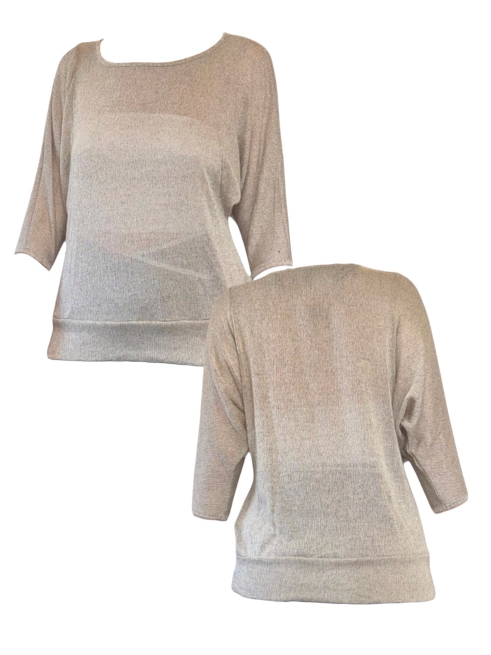 NWOT Lightweight Knit Top in Champagne